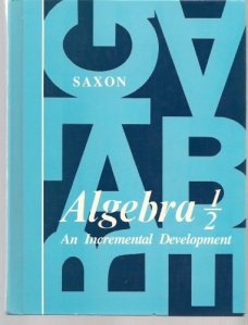 Saxon Algebra 1/2, first edition